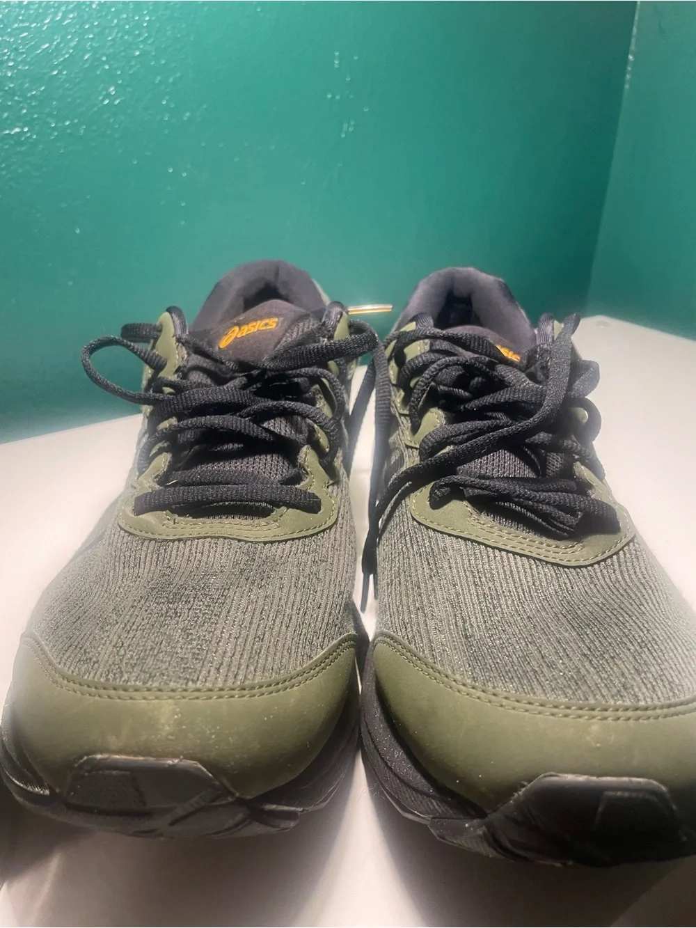 Ascics Green Athletic Sneakers